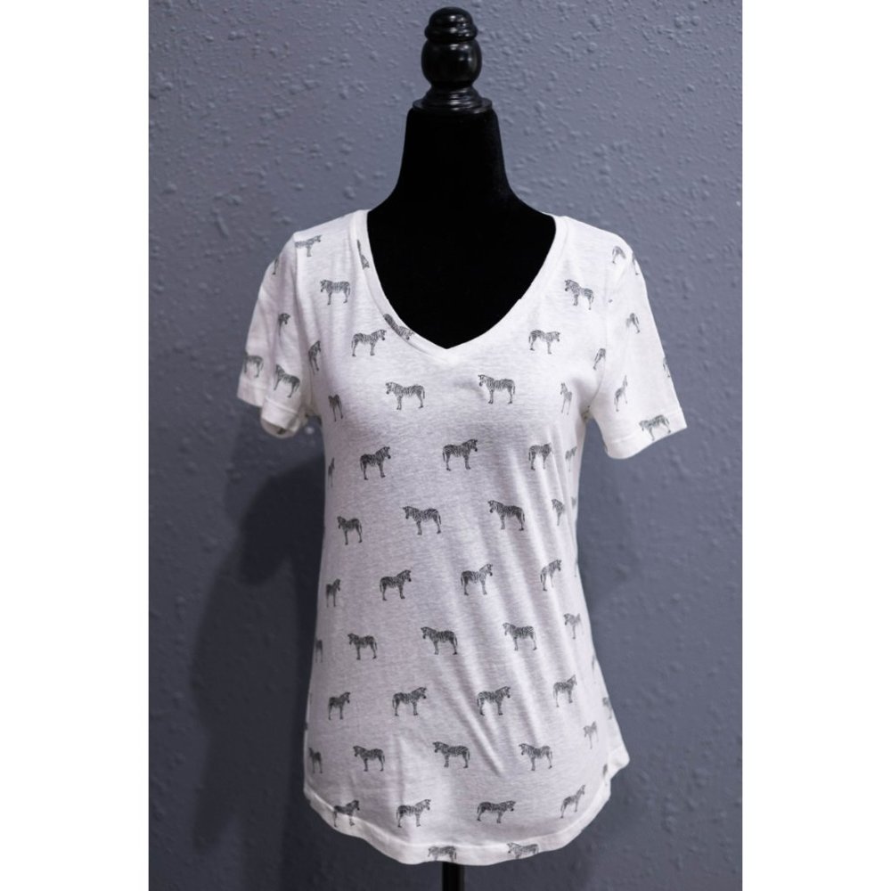 Sonoma Zebra Graphic T-Shirt, Size X-Small